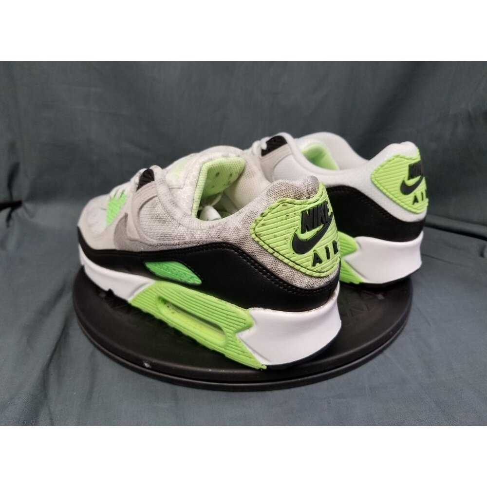 Nike Air Max 90 Sneakers White Volt Mens Size 9.5 Display NEW IN BOX! - Picture 6 of 14